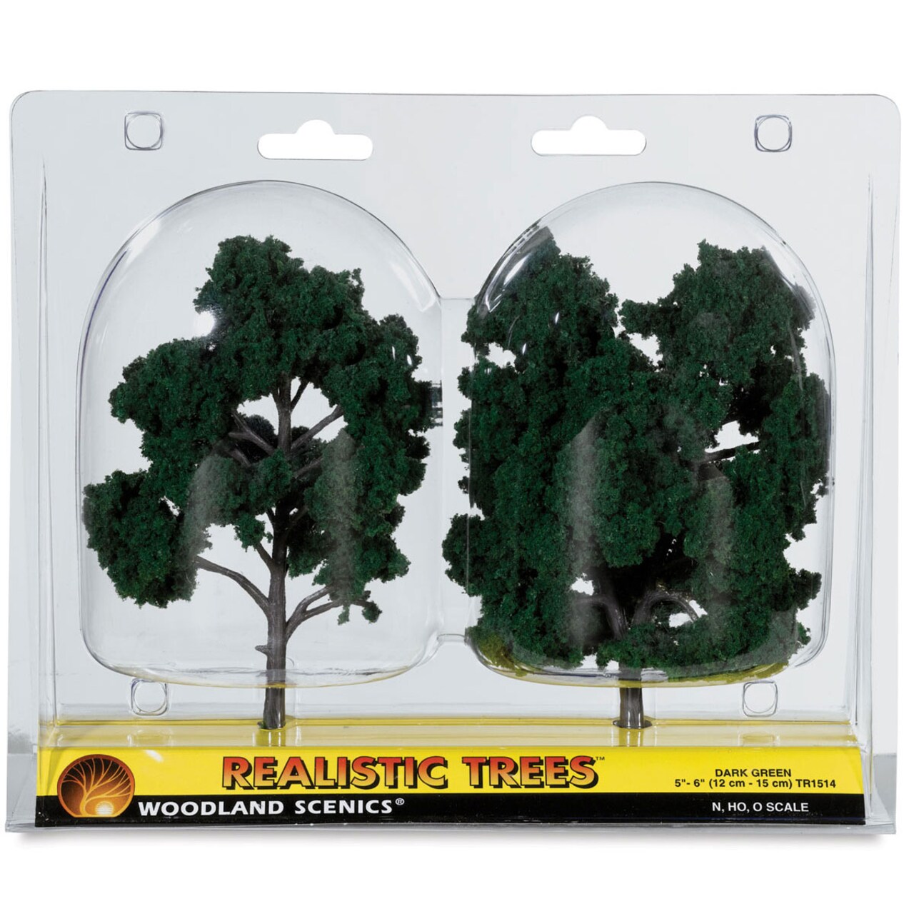 Woodland Scenics Model Scenery - Ready Made Trees, 5"-6", Dark Green
